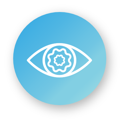 Icon of an eye indicating blurriness