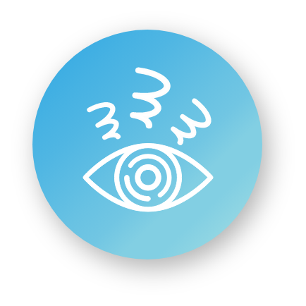 Icon of an eye indicating irritation