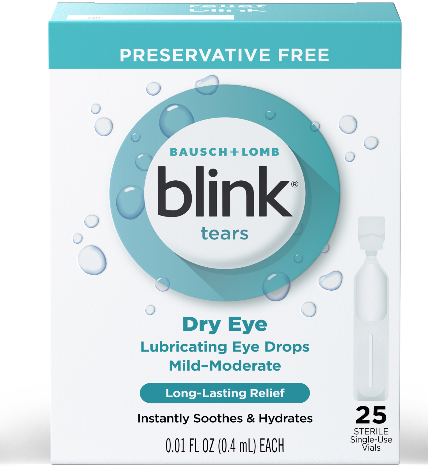 Blink Tears Preservative Free Lubricating Eye Drops