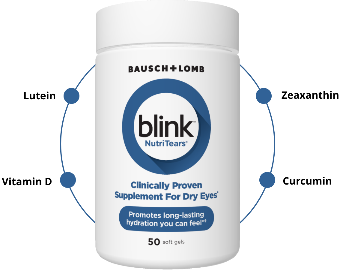 Nutritears bottle with key ingredients listed