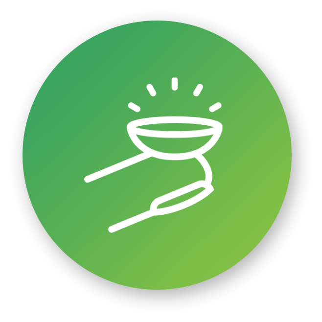 Icon of a contact on a finger tip