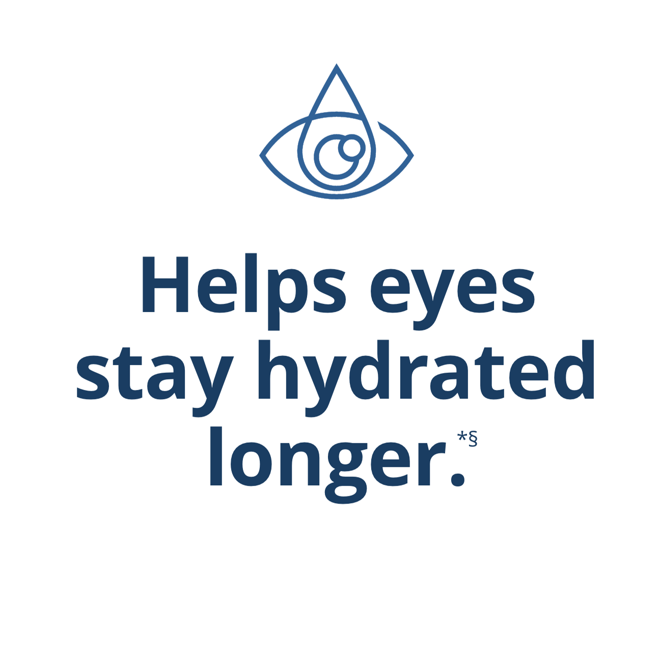 Helps eyes stay hydrated longer