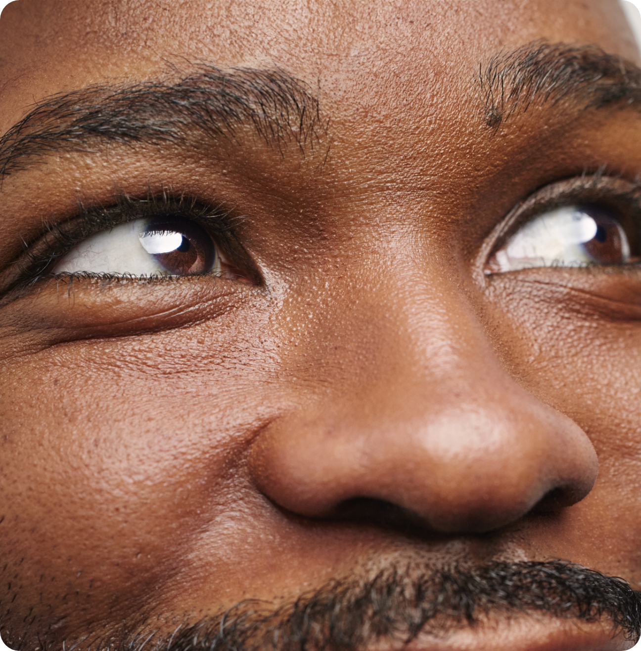 Close-up of a man's eyes