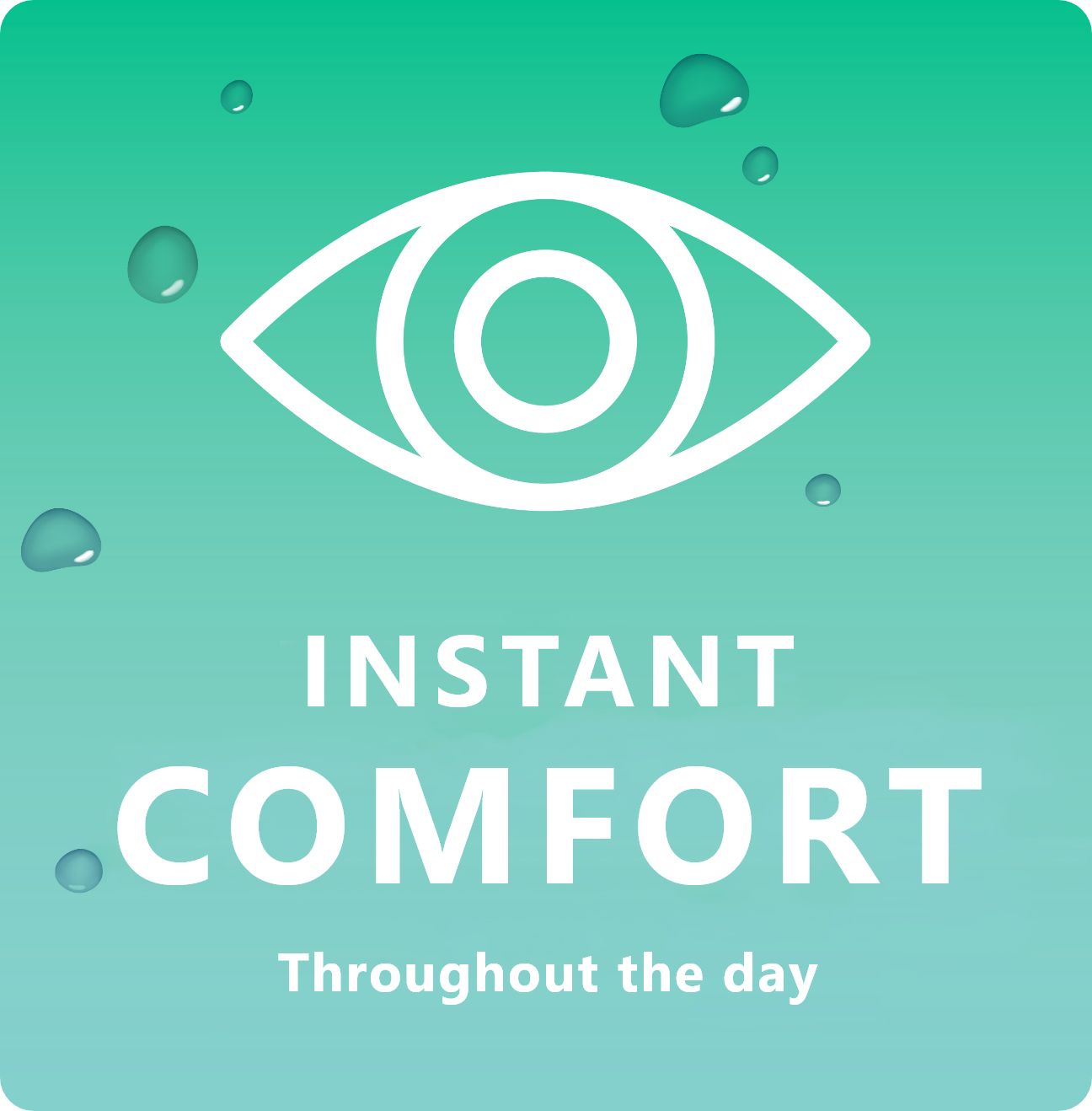 Icon indicating Blink Boost gives instant comfort throughout the day