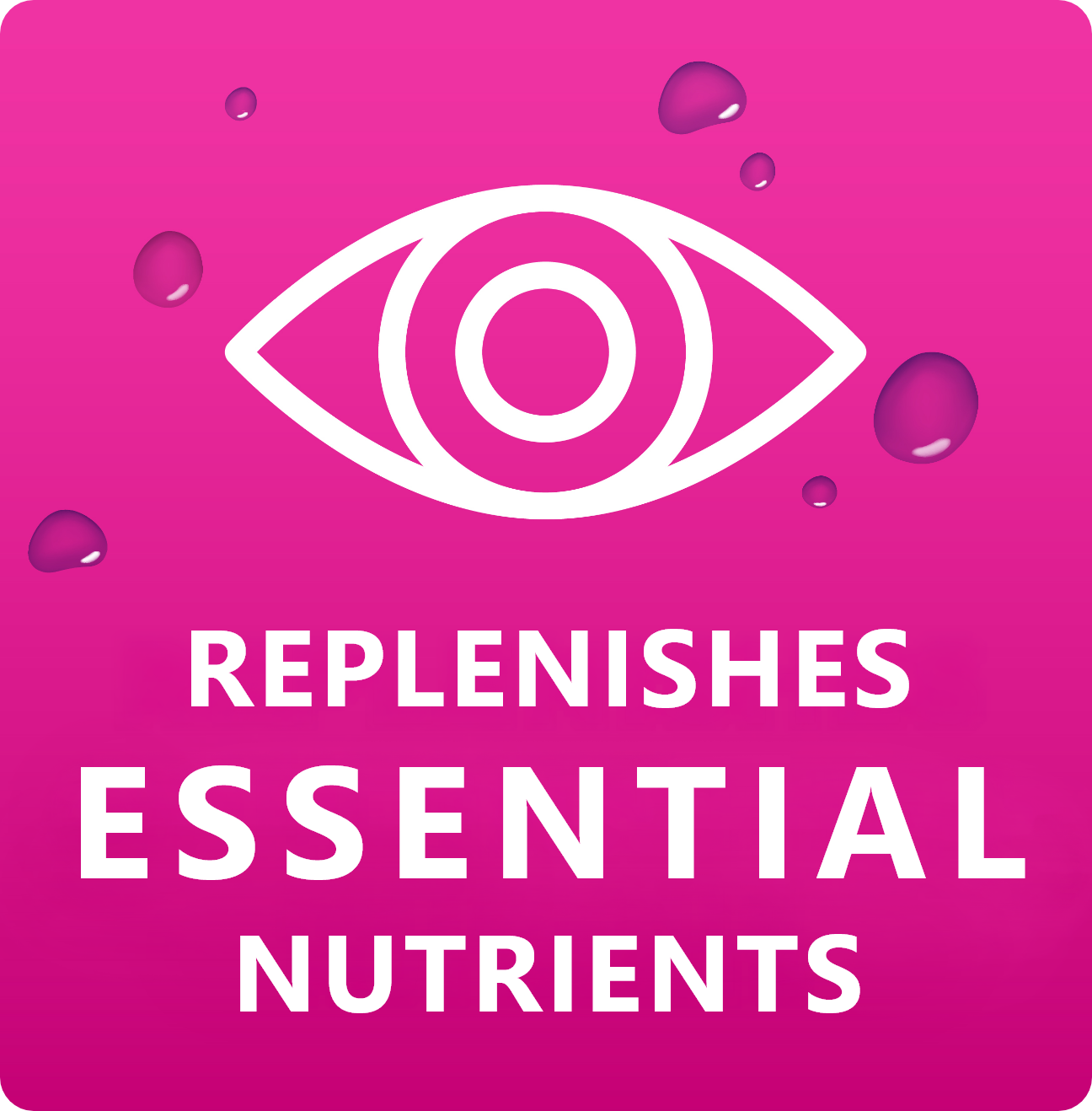 Banner reading Blink Nourish replenishes essential nutrients to dry eyes