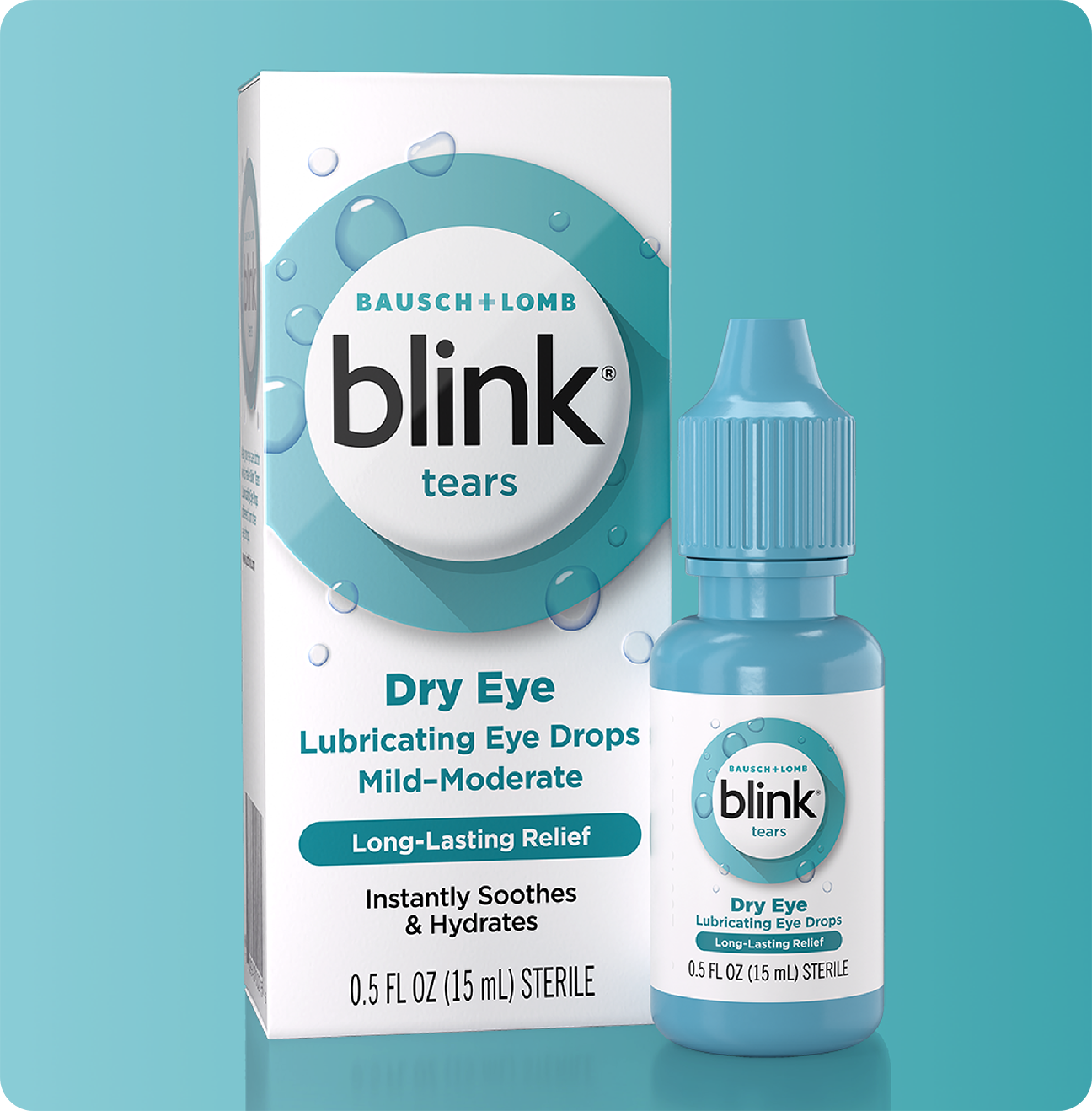 Blink Tears Lubricating Eye Drops bottle and package